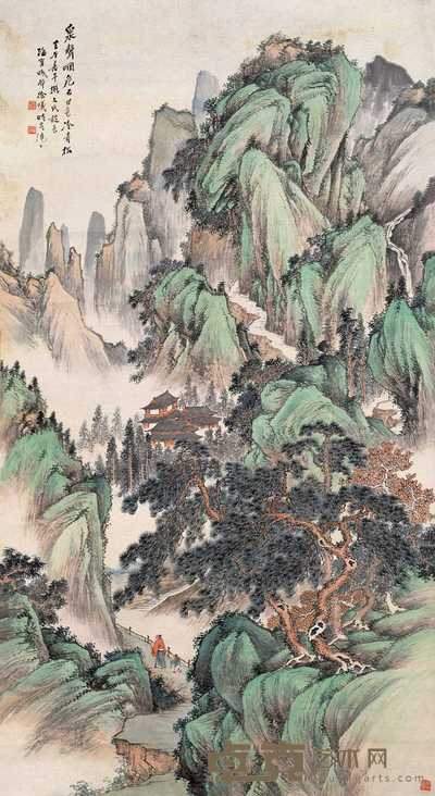 徐曦 1942年作 山水 立轴 150×81.5cm